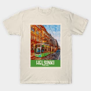 Helsinki Finland Travel Art T-Shirt